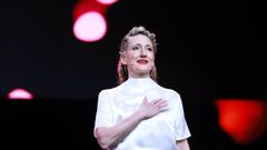 Tricia Tuttle, durante la entrega de premios de la Berlinale