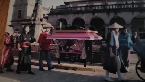 Imagen de la comparsa en la que particip� Paco Otero en 1988