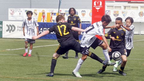 Imagen del duelo de preparaci�n para el torneo internacional que ayer jugaron el Vissel Kobe y el Manchester United, con victoria 6-4 para el equipo japon�s