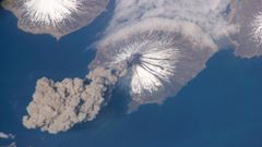 Erupci�n volc�nica desde el espacio
