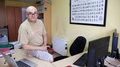 Luis Llaneza en las instalaciones de su empresa Arena, en Lugo