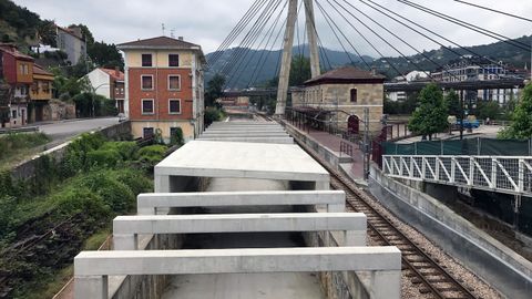 Soterramiento del ferrocarril en Sama de Langreo 