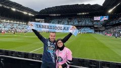 Marnicq�y Florie, en Bala�dos, antes del Celta-Valencia del pasado 3 de enero.