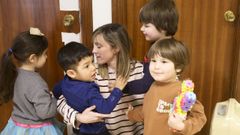 La profesora de psicomotricidad visita el centro para impartir su especialidad.