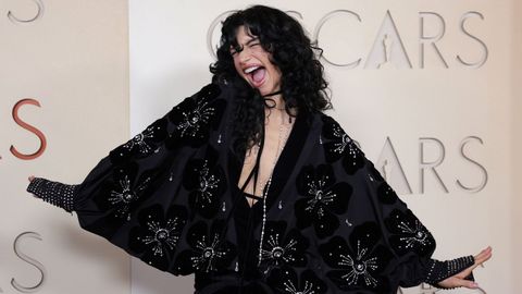 La actriz de �Marty Supreme� Odessa A'Zion, vestida de Valentino