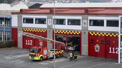 Parque de bomberos de Ferrol, en el pol�gono de A G�ndara, en foto de archivo.