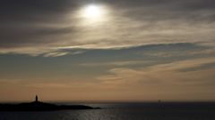 La torre de H�rcules con el Sol en el cielo el pasado 28 de abril. 