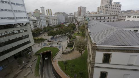 Matta Ballesteros y su hermano invirtieron millones en A Coruña y ganaron en 1987 la adjudicación del párking de la plaza de Pontevedra