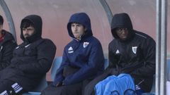 Xabier L�pez, en el medio, el cadete convocado por Sim�n Lamas.