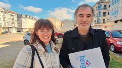 Los ediles nacionalistas de Vimianzo Lorena Su�rez y Benjam�n Queiro.