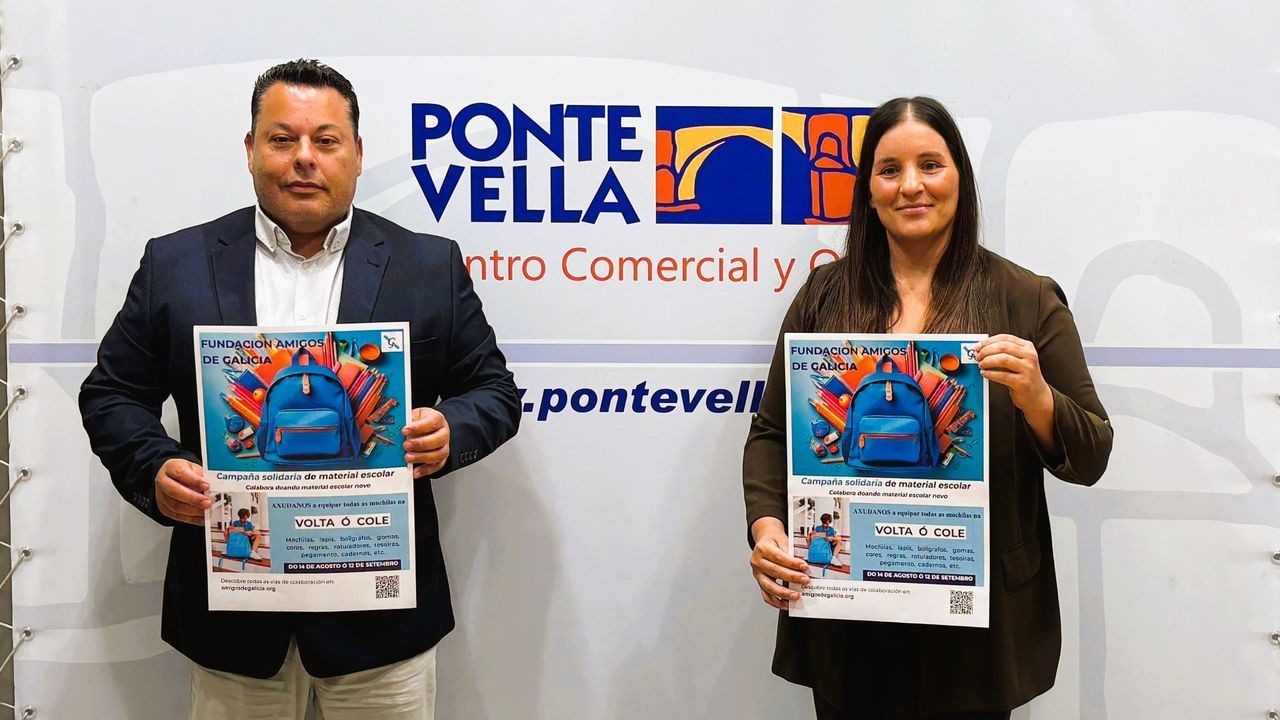 Ponte Vella colabora un año más con la iniciativa «Nas súas mochilas, o seu futuro»