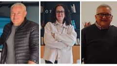 Manuel Rico, de la Cet�rea de Sada; Ariadna Dom�nguez, de O Faladoiro, y Carlos Dacosta, del centro de d�a Cuidaamor.