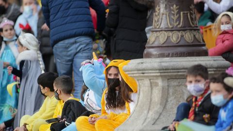 Animacin en el desfile infantil de disfraces