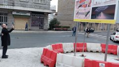 El alcalde de Ourense asisti� al inicio de las obras.