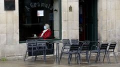 En Santiago (en la imagen) y otras localidades no se podr� consumir dentro de bares y cafeter�as, solo en las terrazas