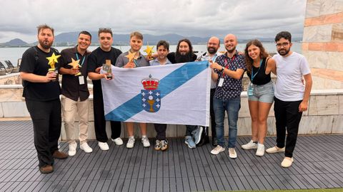Miembros de la delegaci�n gallega en el encuentro celebrado en Santander