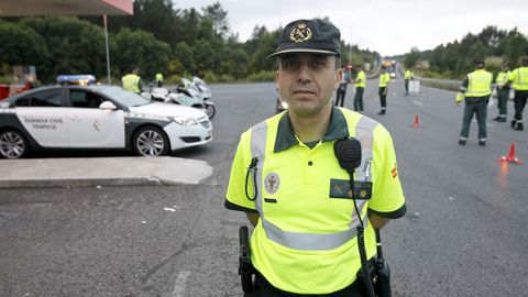 Molano es el jefe de la Agrupación de Tráfico de la Guardia Civil de Galicia