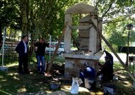 Personal de la brigada de Obras reubic� el h�rreo teense.