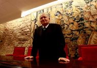 Xes�s Alonso Montero, na comparecencia tras ser elixido presidente da RAG.