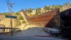 Muro fronterizo que separa la Sonora de Mxico con la ciudad estadounidense del mismo nombre.