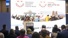 Luisa Rodr�guez, presidenta de la <span lang= gl >Asociaci�n de Concellos</span>, durante su intervenci�n