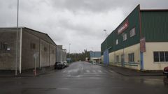 Pol�gono de O Allo, en Zas, donde fue robada la furgoneta que apareci� en Coristanco