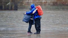 Temporal de lluvia y viento