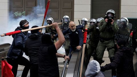 Quinto da de protestas en Grecia.