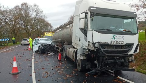 Accidente mortal en Arza