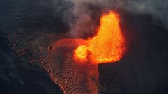Vista da erupci�n da zona de ruptura do leste de Kilauea o xoves 31 de maio