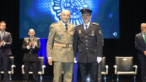 Fiesta de la Polic�a Nacional en Lugo, los condecorados
