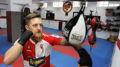 El carrilero que entrena en el ring