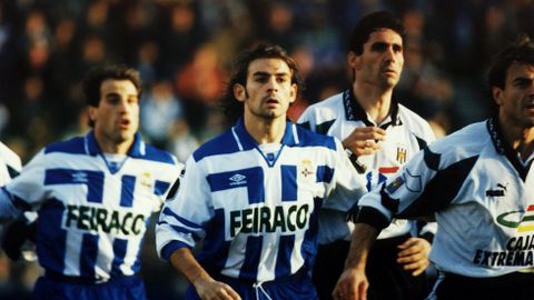 Con Voro ante el M�rida.