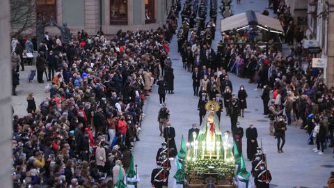 Procesin de la Virgen de la Esperanza, organizada por la Insigne Cofrada de la Virgen de la Esperanza. 