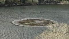 Graban un fen�meno extra�o en el r�o Mi�o, a su paso por Paradela