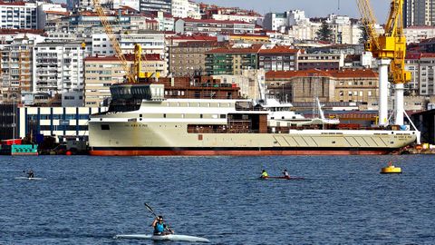 Avance de los trabajos en el ferri que Arm�n construye para la Polinesia Francesa.