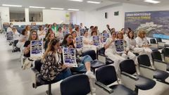 T�cnicos superiores sanitarios de Pontevedra, en una asamblea del 2025 en el Hospital Provincial