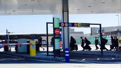 Miembros del equipo de Iron Maiden en Alvedro