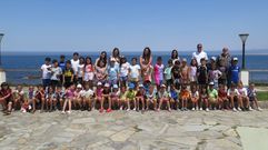 Peque�os participantes en la segunda remesa del campamento en Cai�n