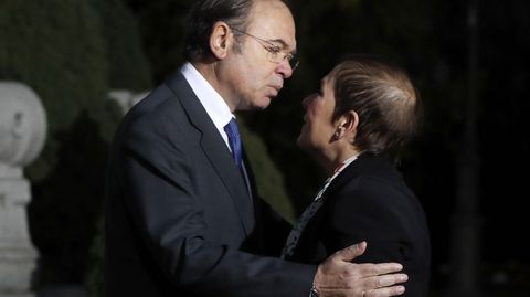 Llegada de la presidenta de Navarra, Uxue Barkos.