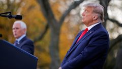 Donald Trump acompa�ado del exvicepresidente Mike Pence, en una imagen de archivo.