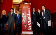 Presentacin en Santiago, el pasado da 30 de enero, de la etapa final de la Vuelta Ciclista a Espaa, que llegar a Santiago el prximo 14 de septiembre.
