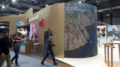 Una imagen del ca��n el Sil en un anuncio de la oferta t�ristica de la Ribeira Sacra que se mostr� en el pabell�n de la Xunta en la �ltima edici�n de Fitur