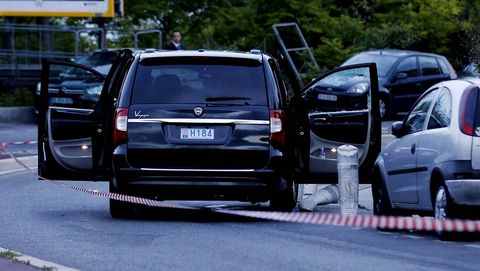 Im�genes del coche en el que fue tiroteada a principios de mayo.