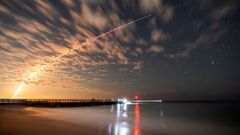 Lanzamiento de sat�lites de SpaceX, en febrero del a�o pasado.