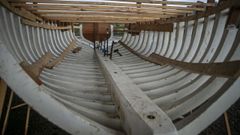 Carpinter�a de ribeira, construcci�n de una embarcaci�n san cosmeiro