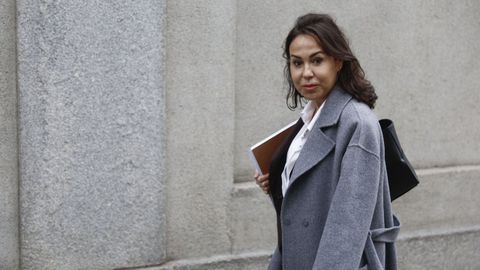 Pardo de Vera en su llegada al Tribunal Supremo el pasado 5 de marzo.