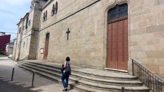 Fachada principal del convento de Santa Clara, que alberga el Museo de Arte Sacro de Monforte
