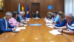 Baltar presidi� la reuni�n de la Junta de Gobierno de la Diputaci�n de Ourense.
