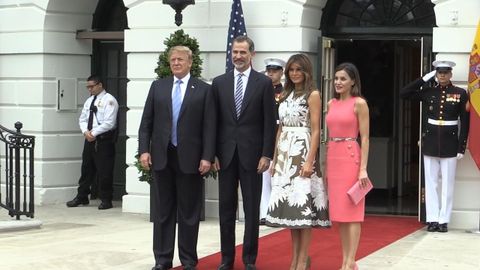 Con los Trump en el mes de febrero del 2020
